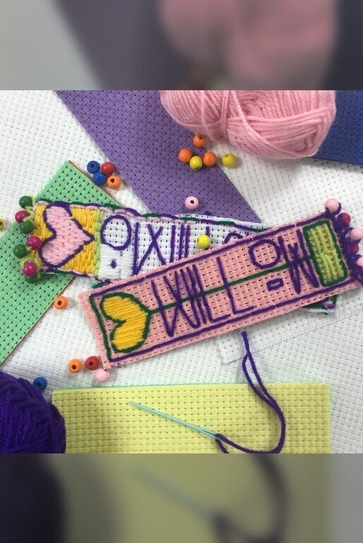 Summer Holiday Family Activity Make an Embroidered Bookmark